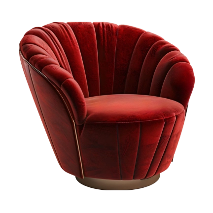Red velvet VIP armchair