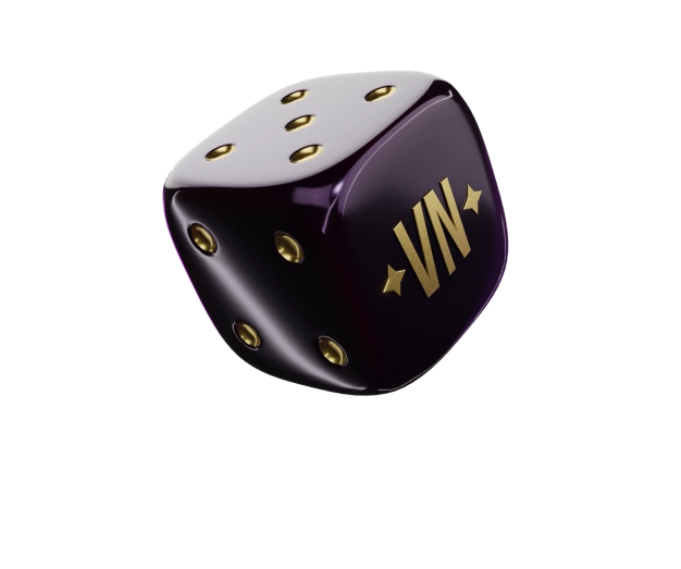 VegasNow black and gold dice